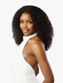 Sensationnel Pearlish 13x4 Frontal HD Lace Human Hair Wig - Burmese Curl 16"