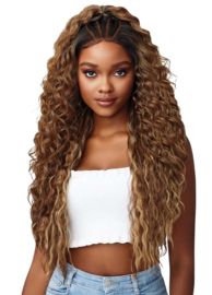Outre Perfect Hairline Synthetic Lace Front Wig – Cheyenne —— #DR CHOCOLATE CREAM
