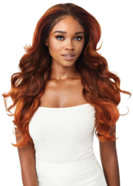 Outre Perfect Hairline FAUX SCALP HD Transparent 13″ x 6″ Lace Front Wig Laurel