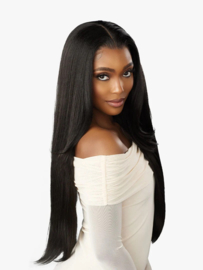Sensationnel Crowned Edge Synthetic HD Lace Front Wig - Straight 28"