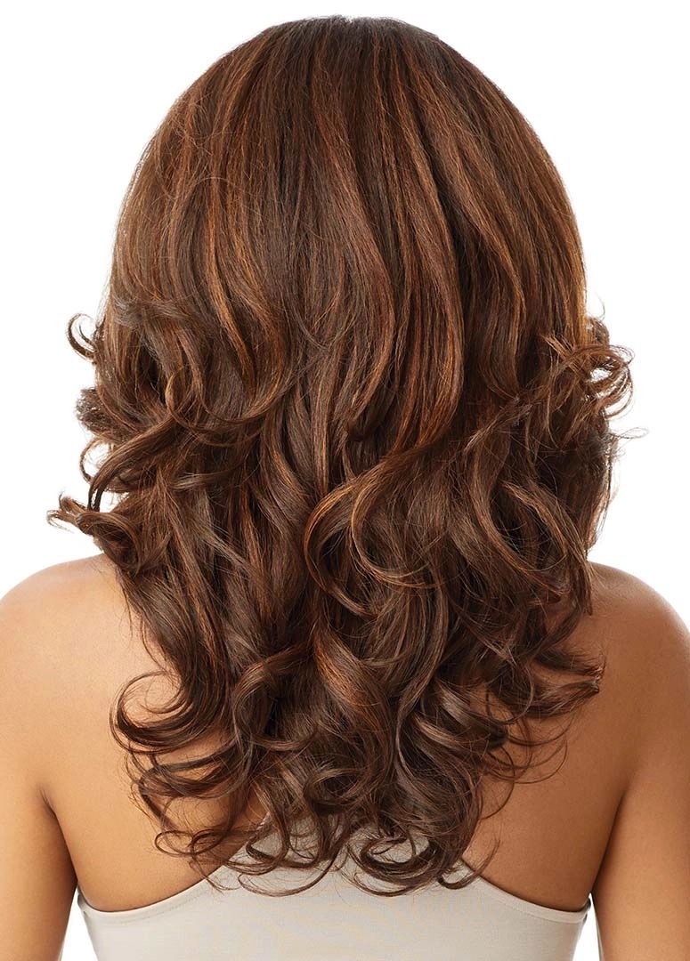 Outre Perfect Hairline HD Transparent 13×6 Lace Front Wig Julianne ------ #DR2/CHOCOLATE SWIRL