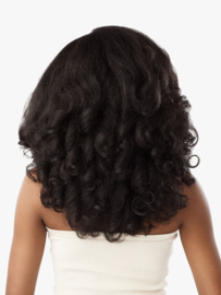 Sensationnel Kinky Edges Synthetic Y-Part HD Lace Wig – Kinky Roller Set 16″