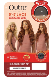 Outre 5×5 HD Lace Closure Wig – HHB-Glam Curls 24″