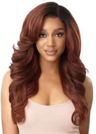 Outre Synthetic Melted Hairline Lace Front Wig – Selene —— #DRFF RED VELVET