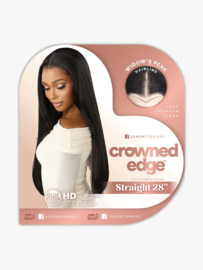 Sensationnel Crowned Edge Synthetic HD Lace Front Wig - Straight 28"