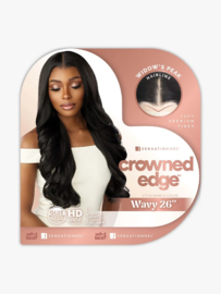 Sensationnel Crowned Edge Synthetic HD Lace Front Wig - Wavy 26"
