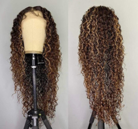 Sensationnel Butta Lace Human Hair Blend Lace Front Wig – Bohemian 28″
