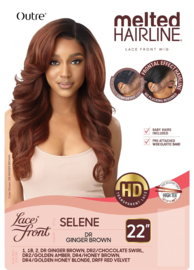 Outre Synthetic Melted Hairline Lace Front Wig – Selene —— #DRFF RED VELVET