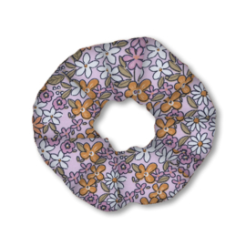 Scrunchie - Lila bloemen