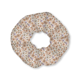 Scrunchie - Pastel bloemen lila