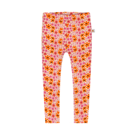 Legging - roze en oranje bloemen