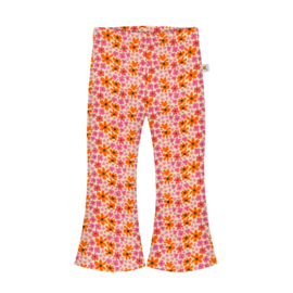 Flared - roze en oranje bloemen