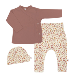 Newborn set - Klei roze bloemen