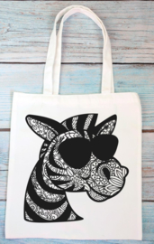 Totebag - Mandala zebra