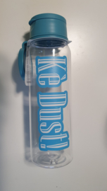 Drinkfles plastic - blauw - kè dust