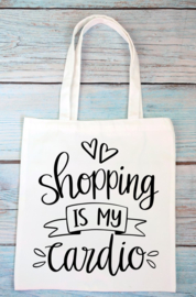 Totebag - Shopping is my cardio