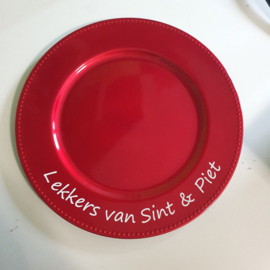 Sint bord - Lekkers van sint en piet