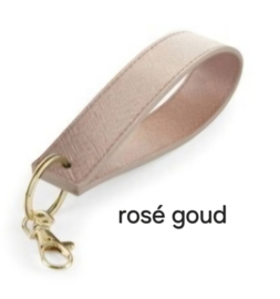 Wristlet sleutelhanger - rosé goud