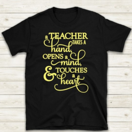 A teacher takes a ...