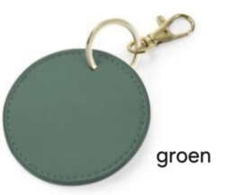 Ronde sleutelhanger - groen