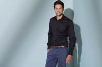 Heren shirt Slimfit lange mouw James Nicholson JN193