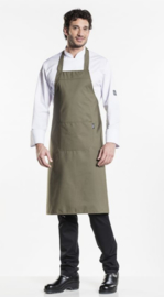 Chaud Devant Bib Apron Dark Olive W75-L100 63688