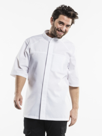 CHEF JACKET SALERNO SFX WHITE SHORT SLEEVE chauddevant 923