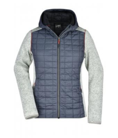 Ladies' Knitted Hybrid Jacket James Nicholson JN771