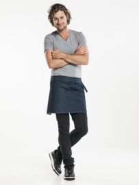 APRON PLAIN BLUE DENIM 16" W90 - L40 chauddevant 48999