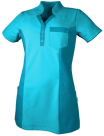 Deborah Dames Zorgpolo Teamcare by De Berkel 1078000_619L_v turquoise/turquoise