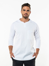 Chef Jacket T-Shirt Valente UFX White LS 963 Chaud Devant