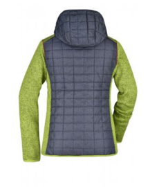 Ladies' Knitted Hybrid Jacket James Nicholson JN771
