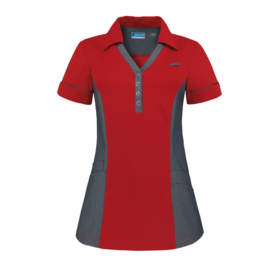 De Berkel Polo Trix B3482661087 rood/denim