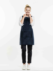 BIB APRON CROSS BLUE VELVET W70 - L85 Chaud Devant 59599