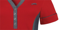 De Berkel Polo Trix B3482661087 rood/denim