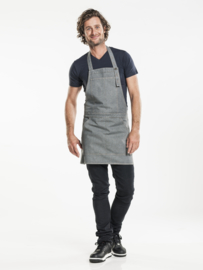 BIB APRON SALOPET GREY DENIM W80 - L70 Chaud Devant 51299