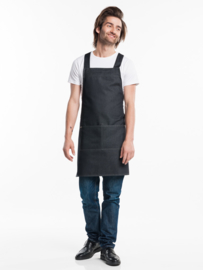 BIB APRON FUSION BLACK DENIM W70 - L80 Chaud Devant 68687