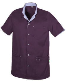 Remko unisex zorgjas tencel Teamcare by De Berkel 3455_780_v cassis lavendel