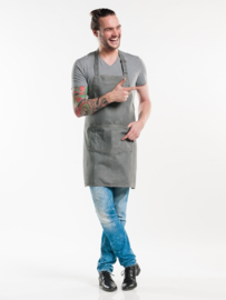 BIB APRON BASE GREY DENIM W70 - L75 Chaud Devant 51199