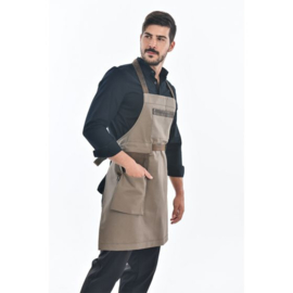 Schort Collins taupe 70x90cm Cheffix 65506