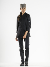 CHEF JACKET LADY MONZA BLACK chauddevant 953