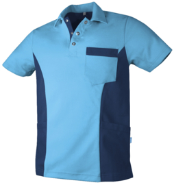 Dieter Unisex zorgpolo Teamcare by De Berkel 1076000_397_v azur/marine