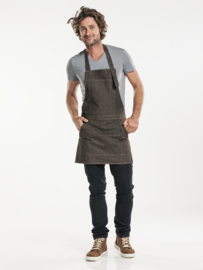 BIB APRON SALOPET BROWN DENIM W80 - L70 Chaud Devant 59499