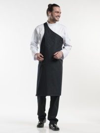 BIB APRON BUTCHER BLACK DENIM W90 - L100 Chaud Devant 68299