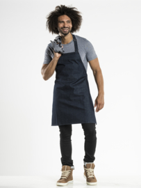 BIB APRON PLAIN BLUE DENIM 31" W70 - L80 Chaud Devant 50599