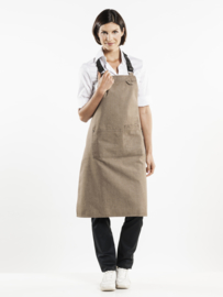 BIB APRON FORENE MUD DENIM W70-L90 Chaud Devant 65399