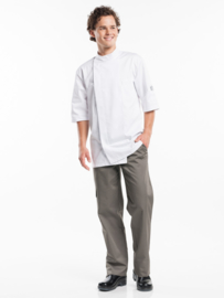 CHEF JACKET BACIO WHITE SHORT SLEEVE chauddevant 938