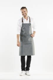 BIB APRON FORENE GREY DENIM W70-L90 Chaud Devant 63599