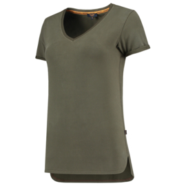 T-Shirt Premium V Hals Dames 104006 Tricorp