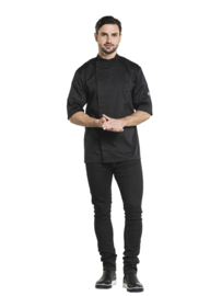CHEF JACKET BACIO BLACK SHORT SLEEVE chauddevant 939